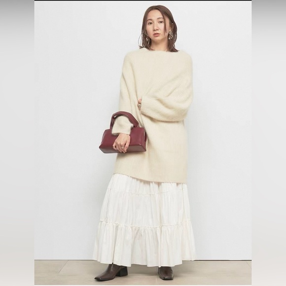 FRAY I.D Raccoon Knit Mini Dress FWNO234043 - Picture 4 of 11